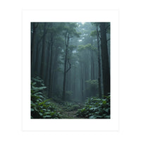 Ethereal Misty Forest in the Rain (Print Only)