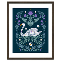 Swan Purple And Teal