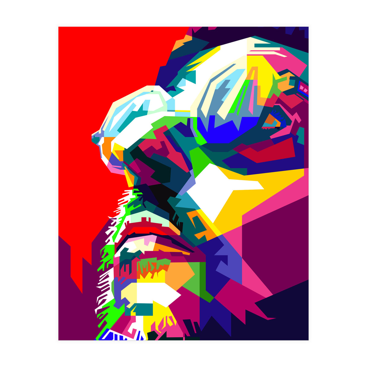 Leon The Professional Hollywood Actor Pop Art WPAP (Print Only)