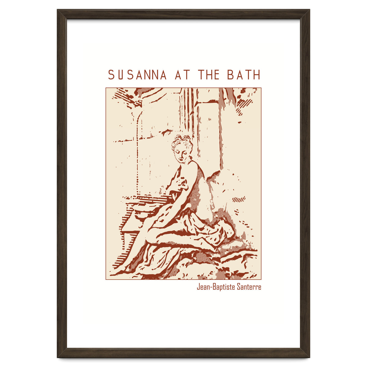 Susanna At The Bath – Jean Baptiste Santerre
