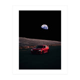 Driving Civic In The Moon (Print Only) thumbnail