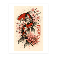Koi fish Japanese (Print Only)