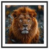 Majestic Lion Portrait Intense Gaze Wildlife thumbnail