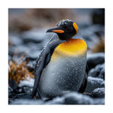 King Penguin In Snow With Water Droplets (Print Only) thumbnail