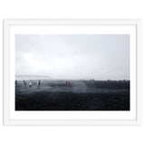 Tourists on the black sand beach - Iceland thumbnail