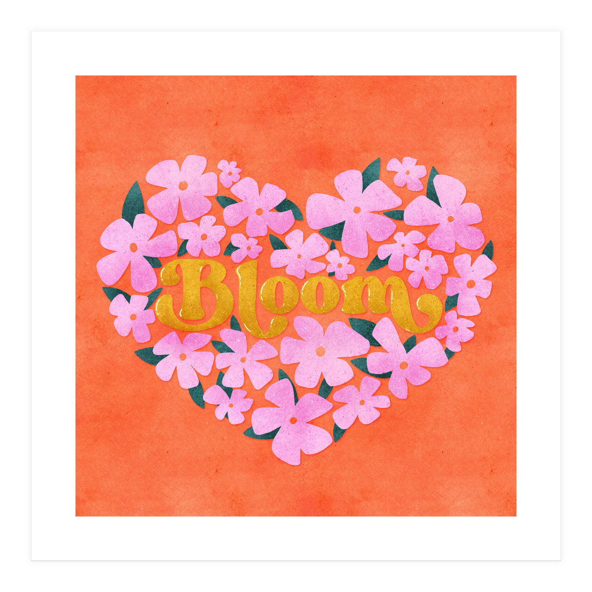 Bloom Floral Heart (Print Only)