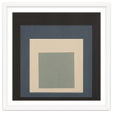 JOSEF ALBERS - HOMAGE TO THE SQUARE BEIGE GREY BLACK HIGH RESOLUTION thumbnail