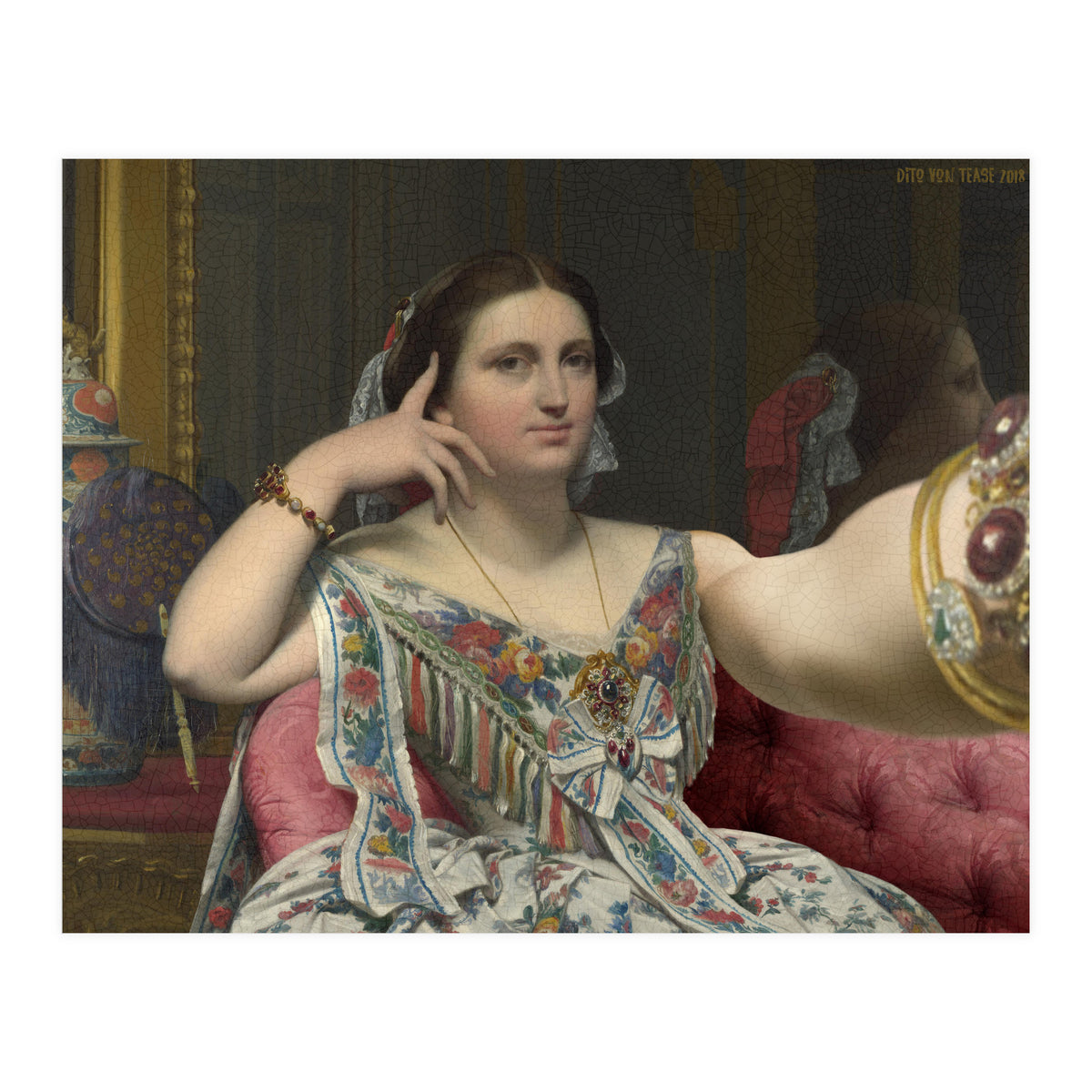 Madame Moitessier - Ingres - Selfie (Print Only)