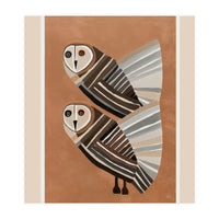 Striped Owl Pair (Print Only)