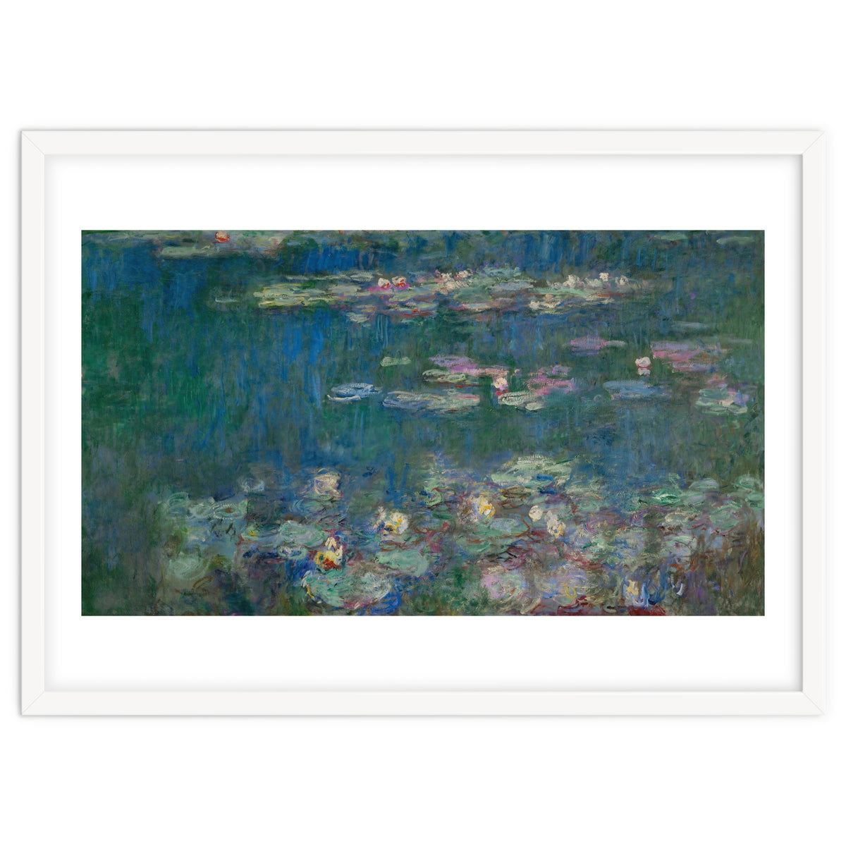 Les Nympheas, green reflections-water lillies, green reflections. Canvas. Inv. 20102.