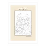 Self Portrait – Leonardo Da Vinci (ascii Art) (Print Only) thumbnail