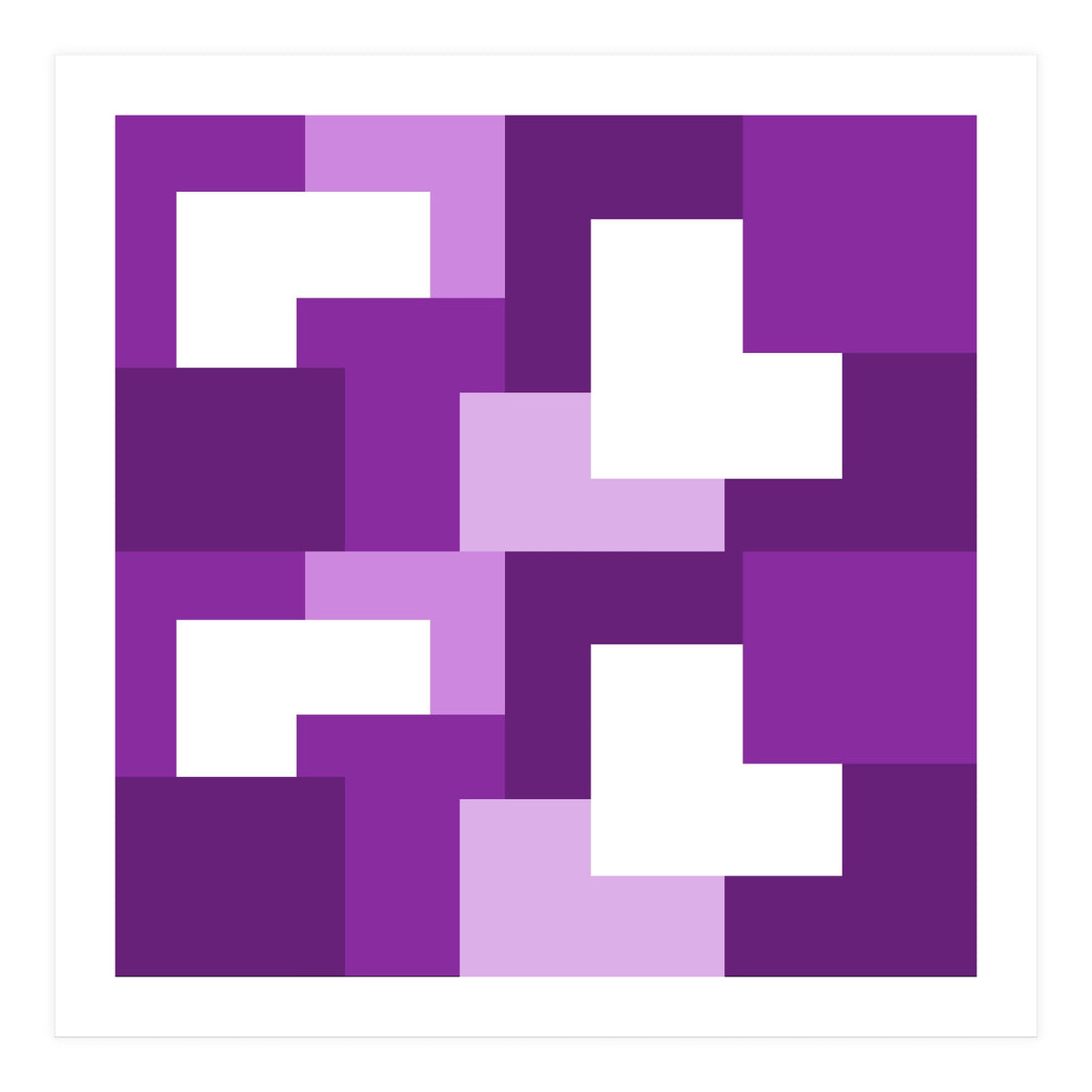 Purple Abstract Square Tiles (Print Only)