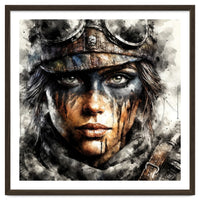 Warrior Woman With Aviator Goggles
