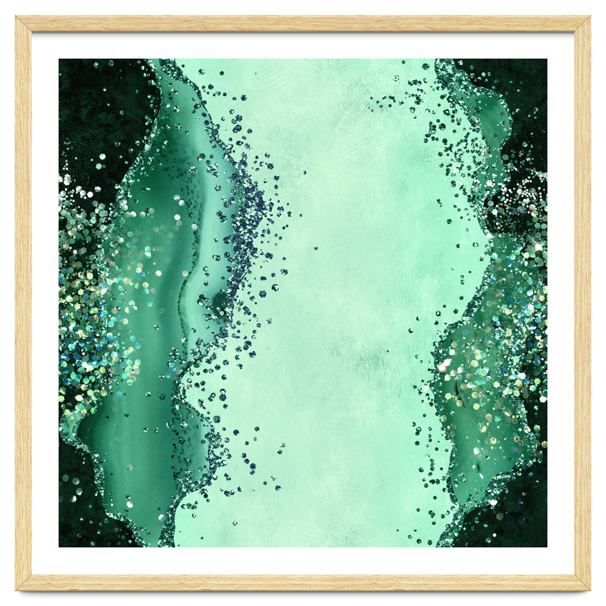 Emerald Glitter Agate Texture 01