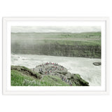 Tourists at the edge of the big river - Iceland thumbnail