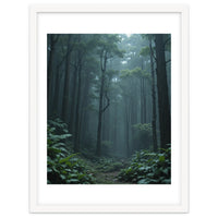 Ethereal Misty Forest in the Rain