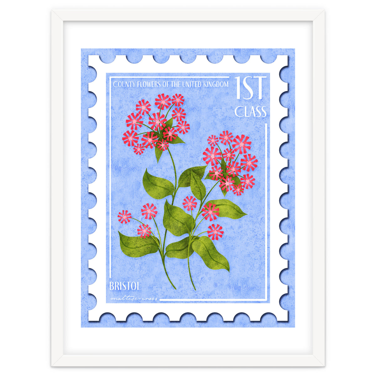 Bristol Maltese Cross Postage Stamp