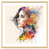 Quiet Muse In Watercolor Blooms thumbnail