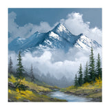 Majestic Peaks in Morning Mist (Print Only) thumbnail