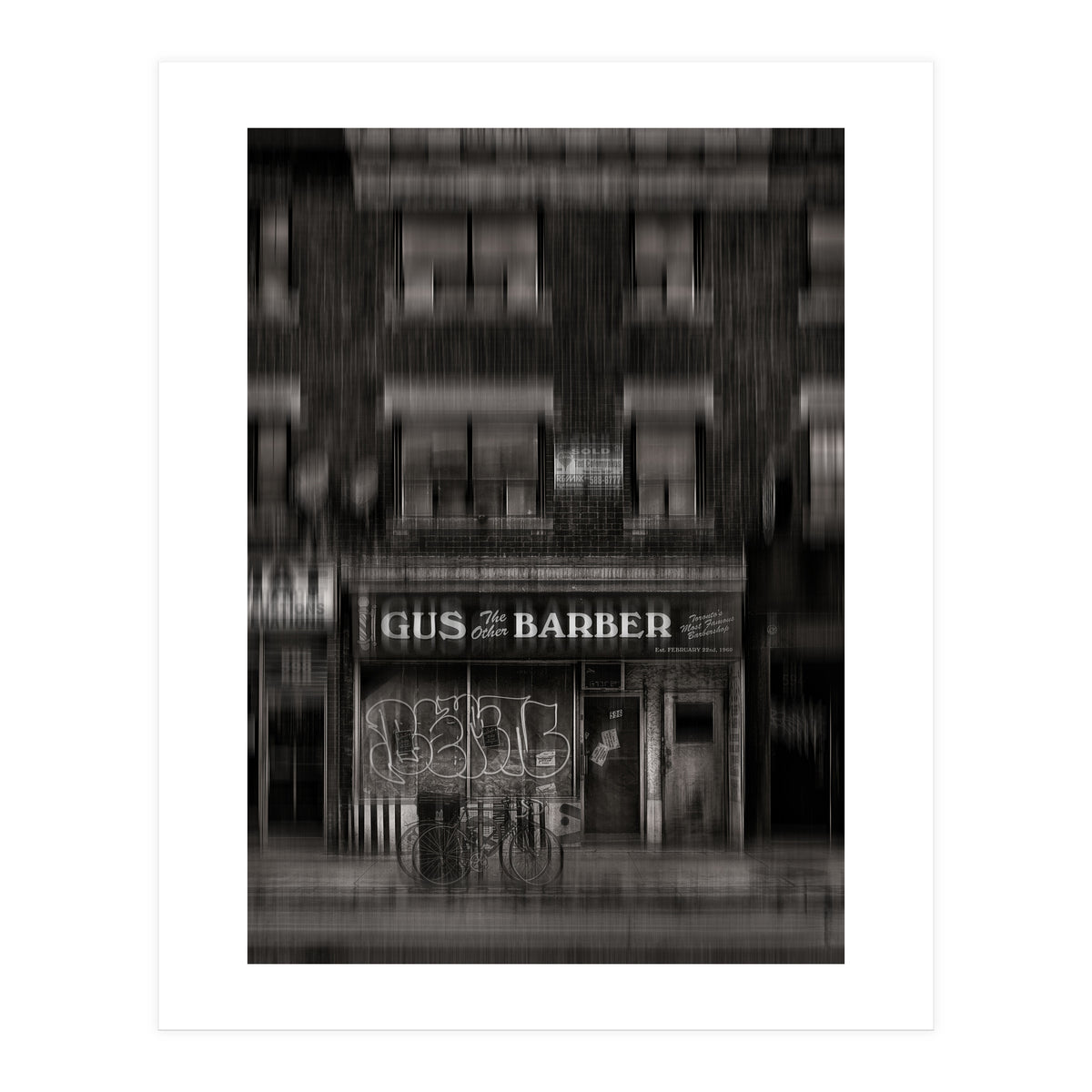 Gus The Other Barber Blur Version (Print Only)