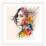 Quiet Muse In Watercolor Blooms thumbnail