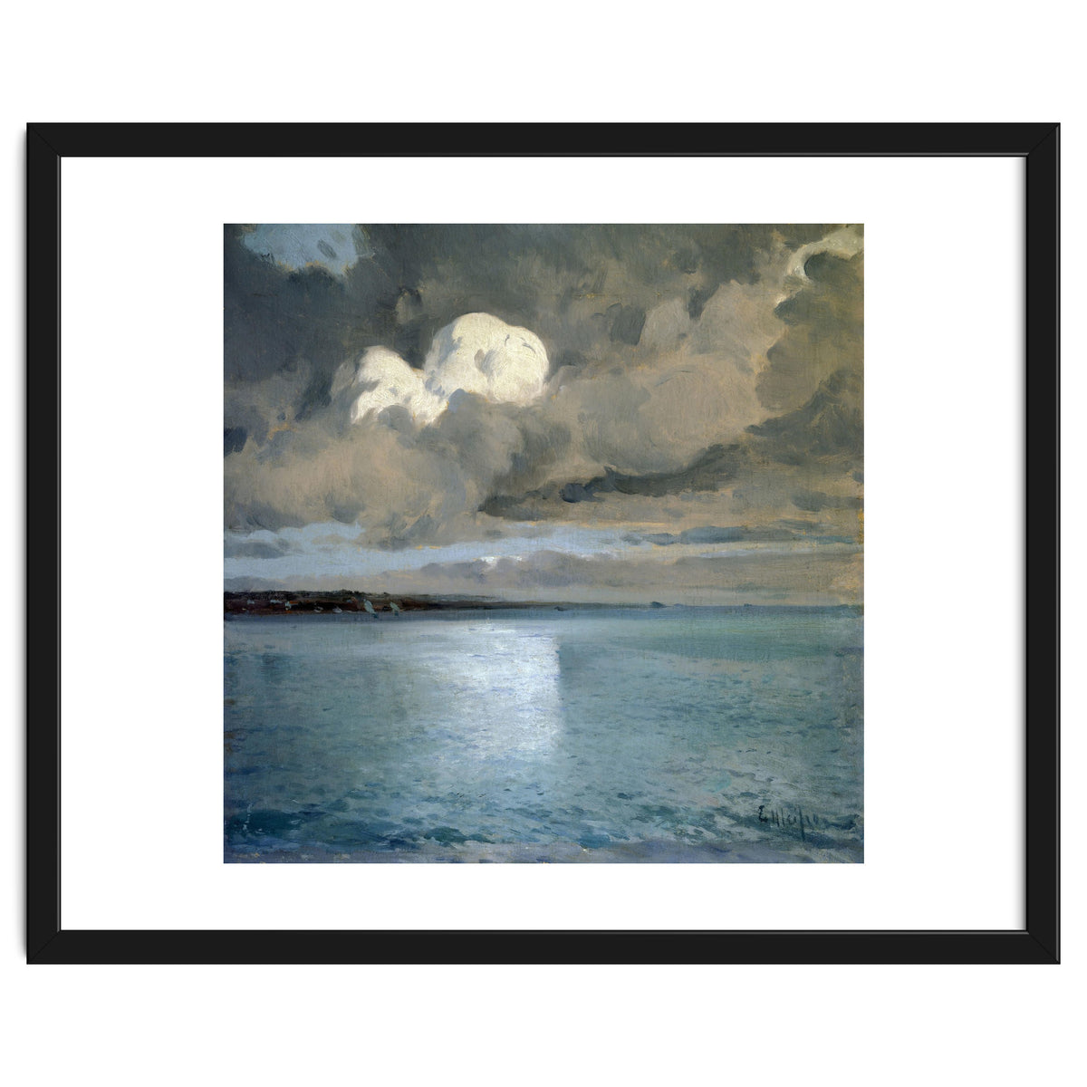 SEA LANDSCAPE OF CADAQUES ("MARINA DE CADAQUES") - OIL ON TABLE - 70X71 CM.