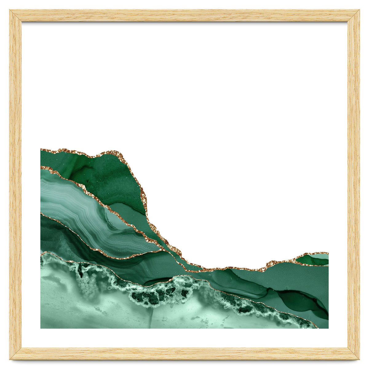 Emerald & Gold Agate Texture 07
