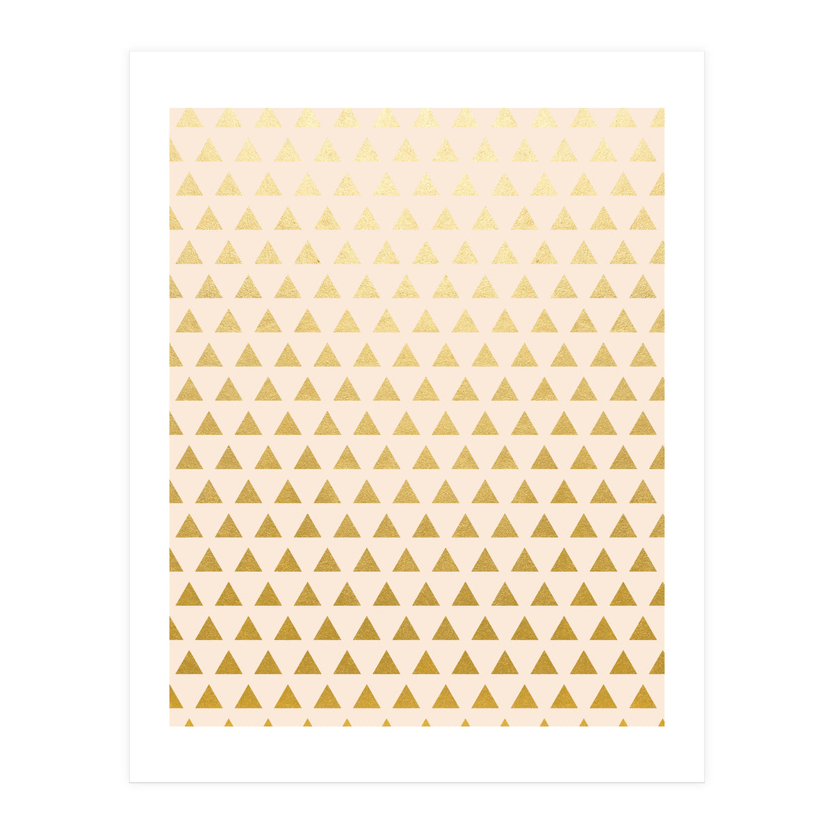 Blush + Gold Triangles #society6 #decor #buyart (Print Only)