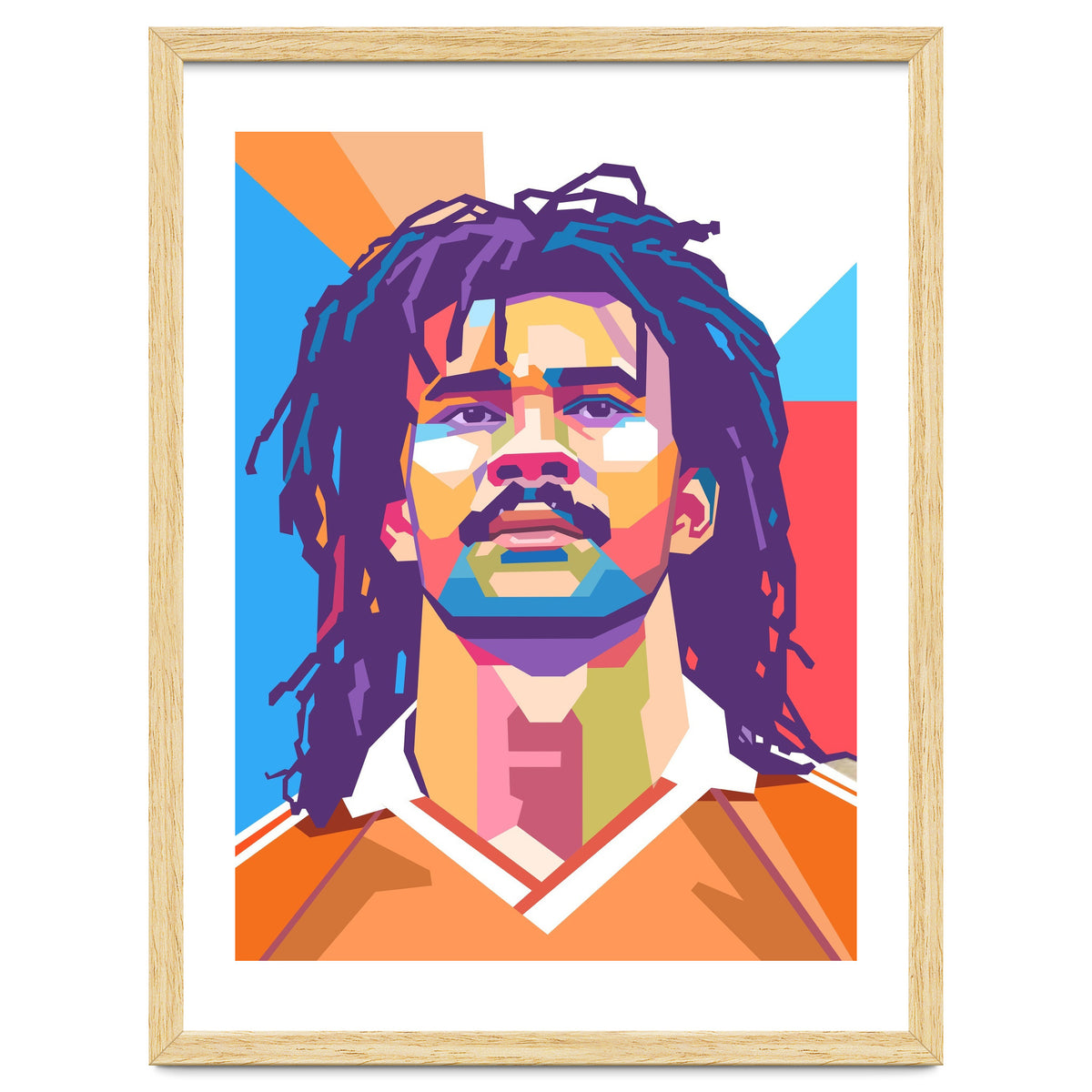 Ruud Gullit pop art portrait