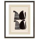 Minimalist Cats In Black And White thumbnail