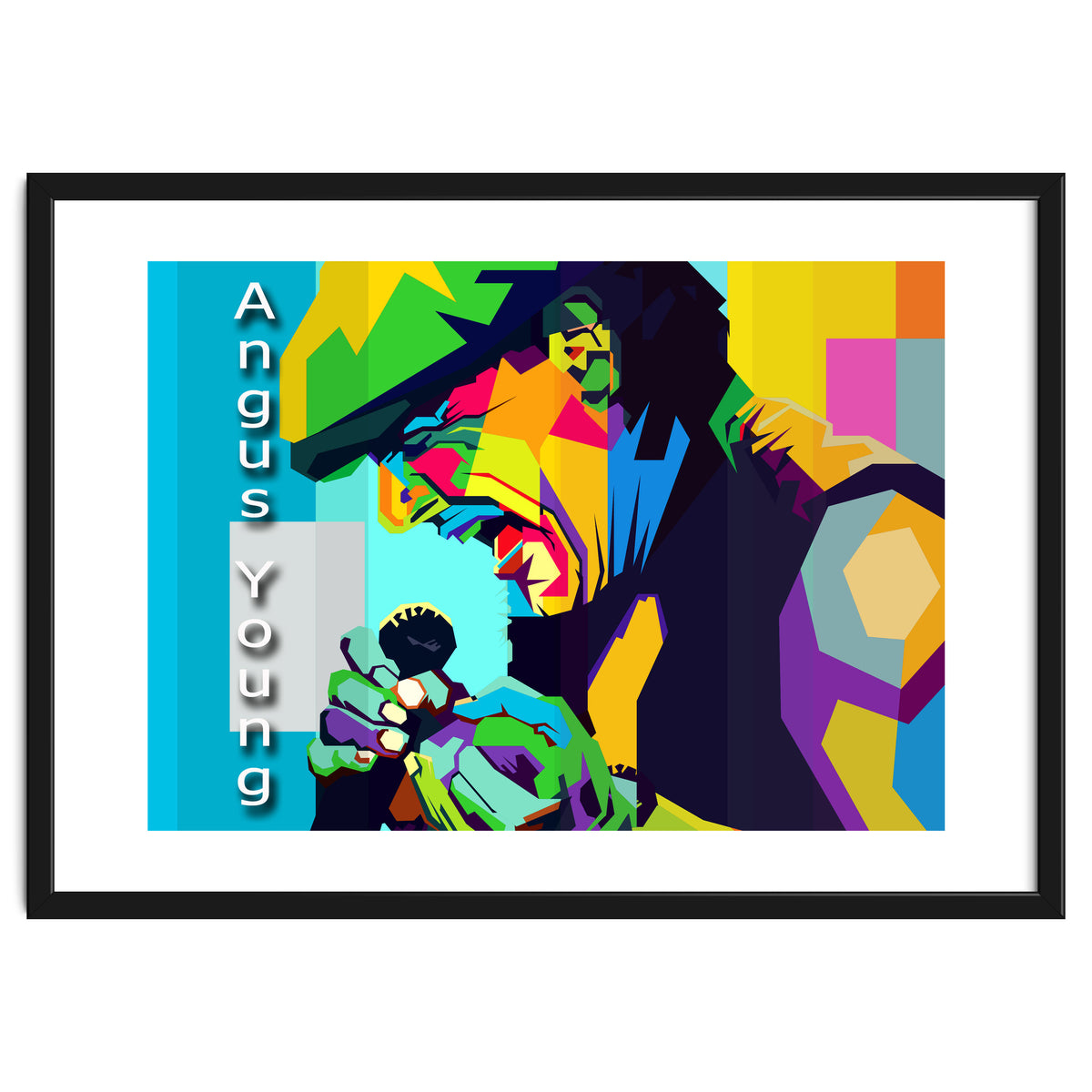 Angus Young Rock Singer Pop Art WPAP