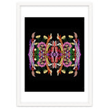 The Butterfly Effect Series 01, Paint Blot Mirror Colorful, Symmetrical Graphic, Eclectic Mandala thumbnail