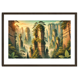 Vintage China, Zhangjiajie Stone Pillars Poster thumbnail