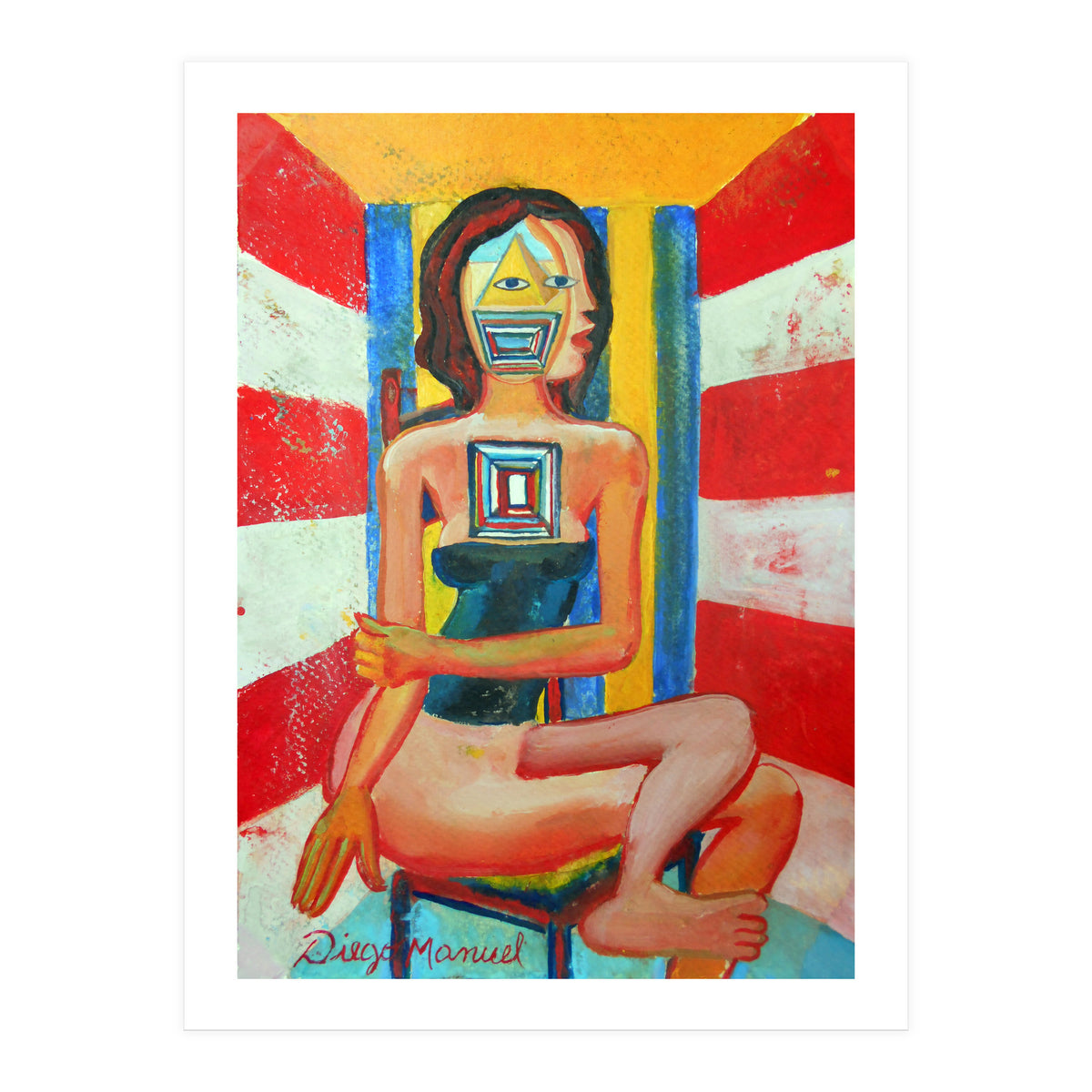 Mujer En La Silla 8 (Print Only)