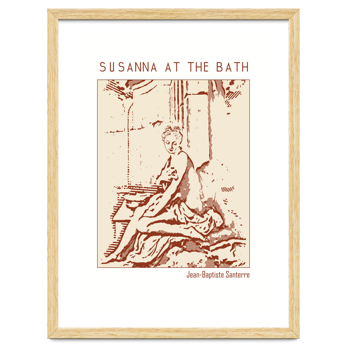 Susanna At The Bath – Jean Baptiste Santerre