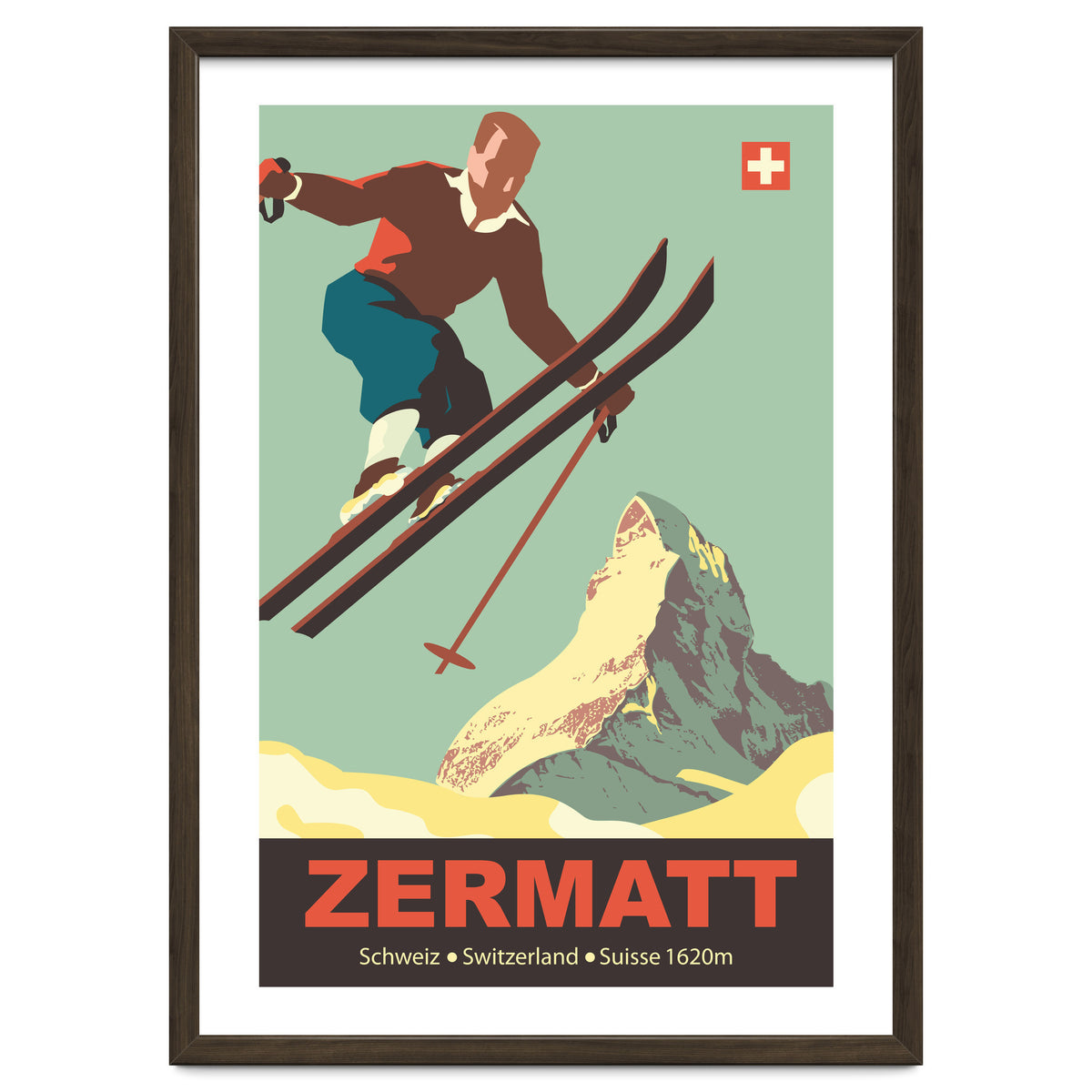Ski Jump on Zermatt, Switzerland