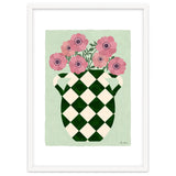 Checkered vase with anemones thumbnail