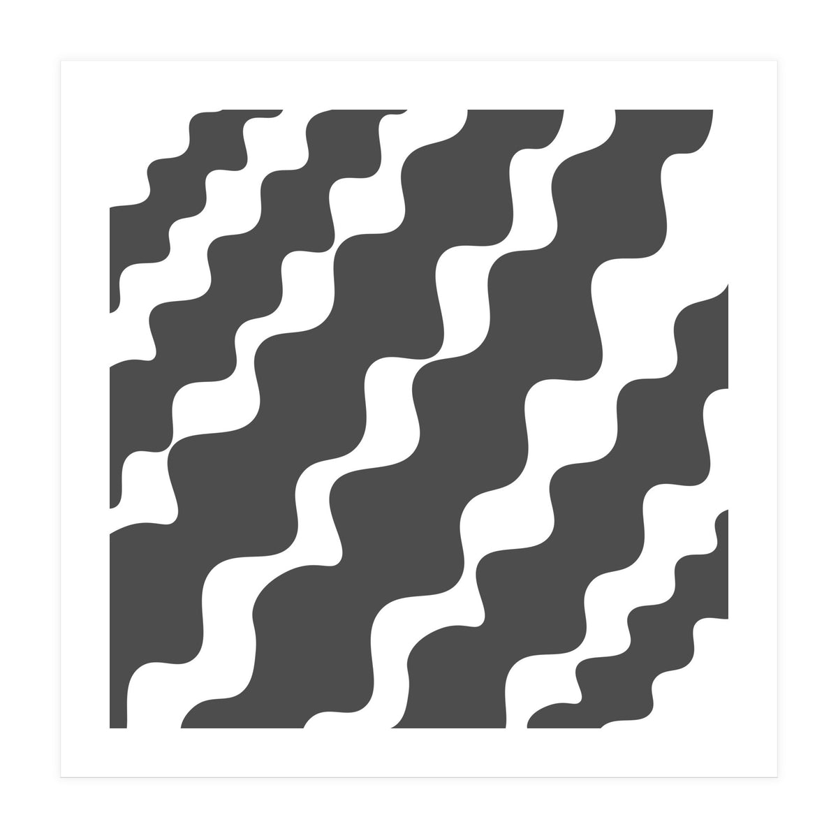 Grey Wavy Pattern (Print Only)