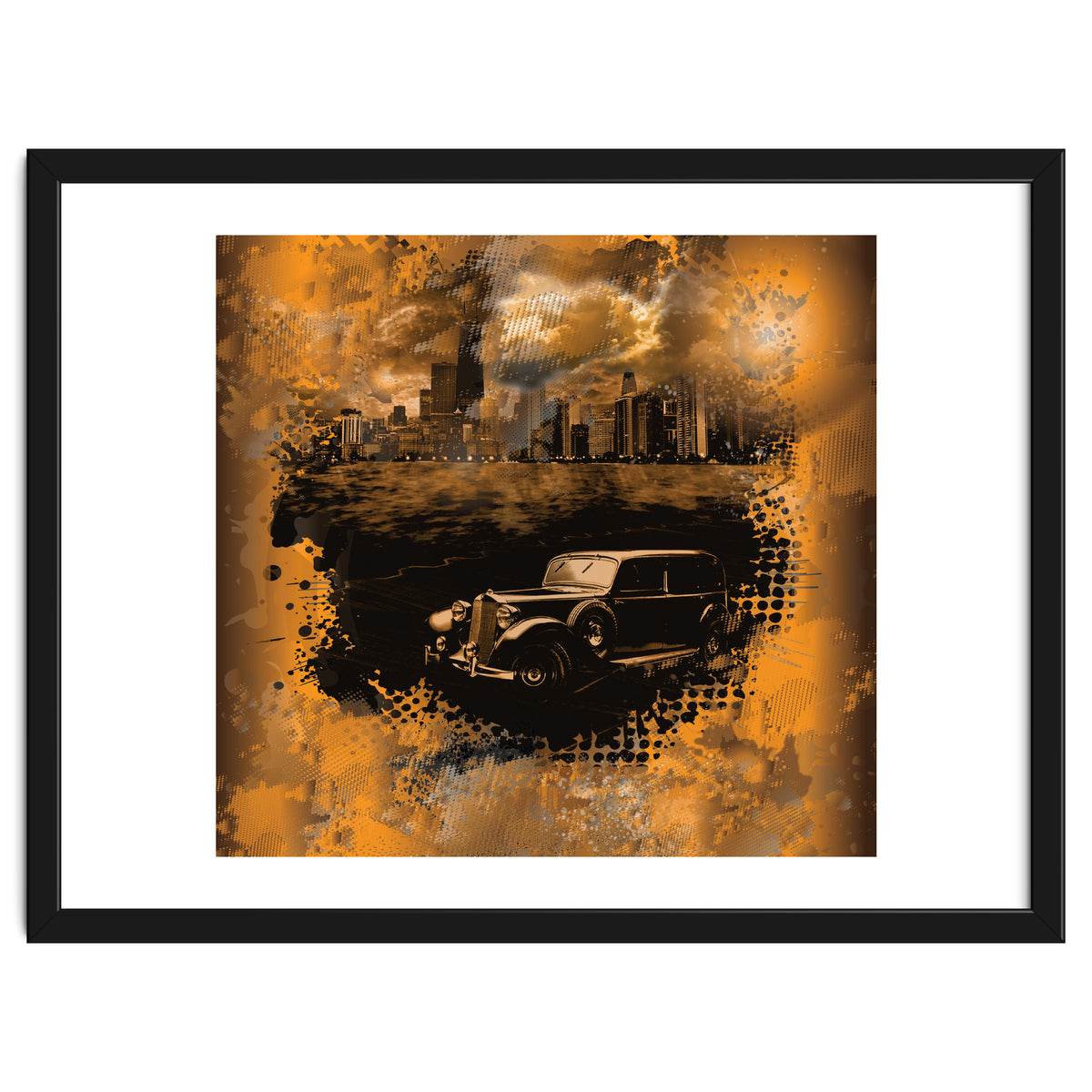 Chicago Waterfront Monochrome