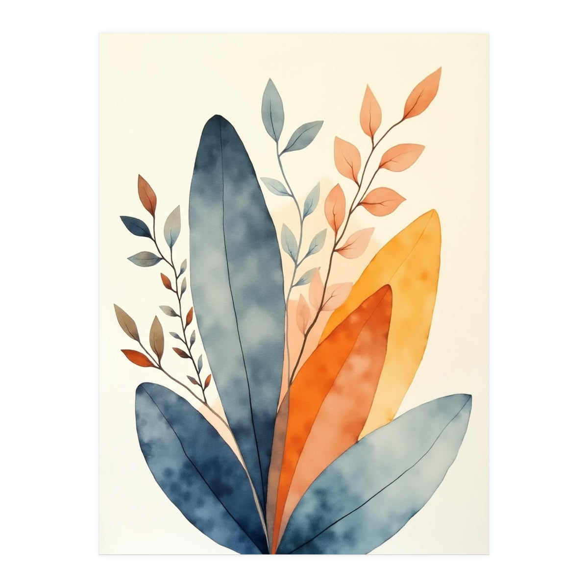 Modern Contemporary Art Flower (Print Only)