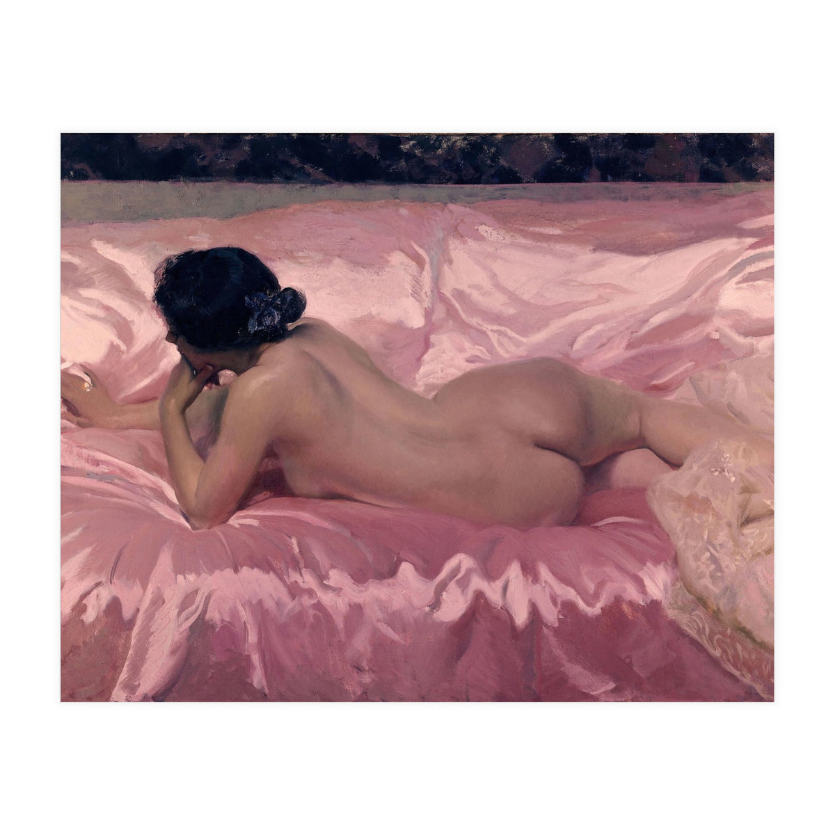 'Nude Woman', 1902, Oil on canvas, 106 x 186 cm. (Print Only)