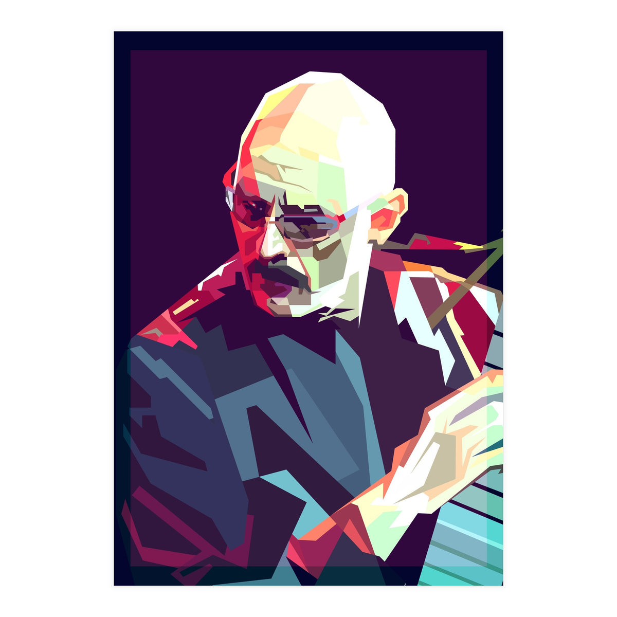 Tony Levin Bass Musician Pop Art WPAP (Print Only)