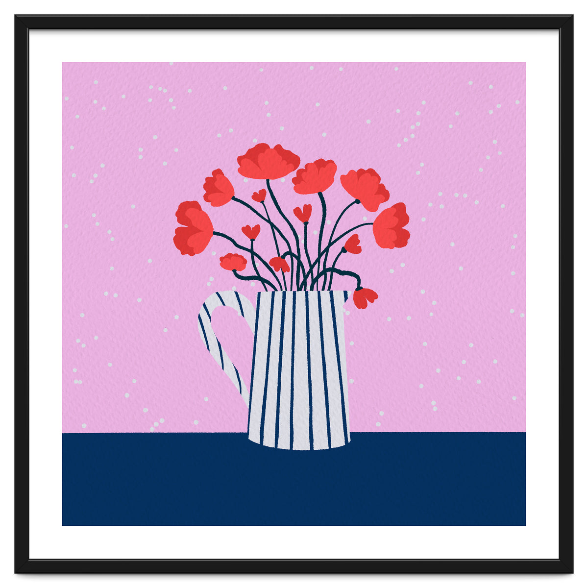 Poppies – pink and blue