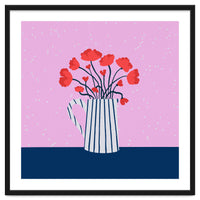 Poppies – pink and blue