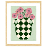 Checkered vase with anemones thumbnail