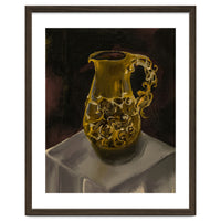 Golden Jug oil painted