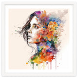 Quiet Muse In Watercolor Blooms thumbnail
