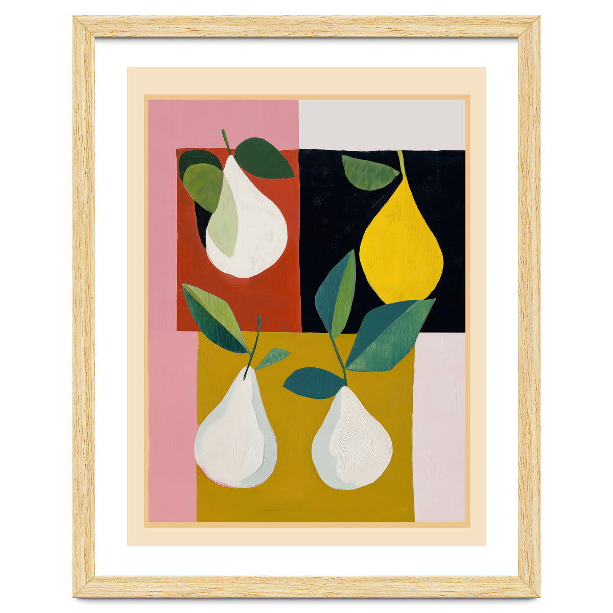Modern Pears Still Life II