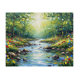Sunlit Forest Stream (Print Only) thumbnail