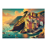 Vintage Cinque Terre Poster, Italy (Print Only) thumbnail